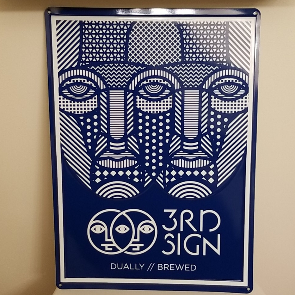 Beer sign, Tin